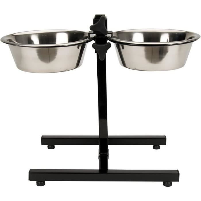 TYROL Height-adjustable bowl support - 25 cm - 2.8 L - For dogs