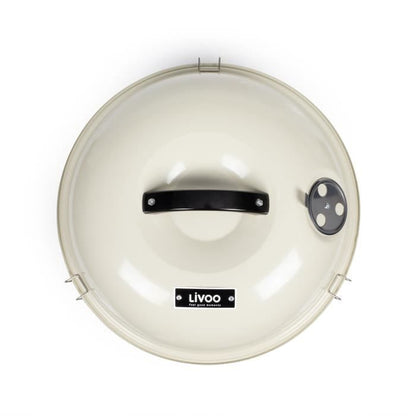 Portable charcoal barbecue - LIVOO - DOC301 - Champagne and black