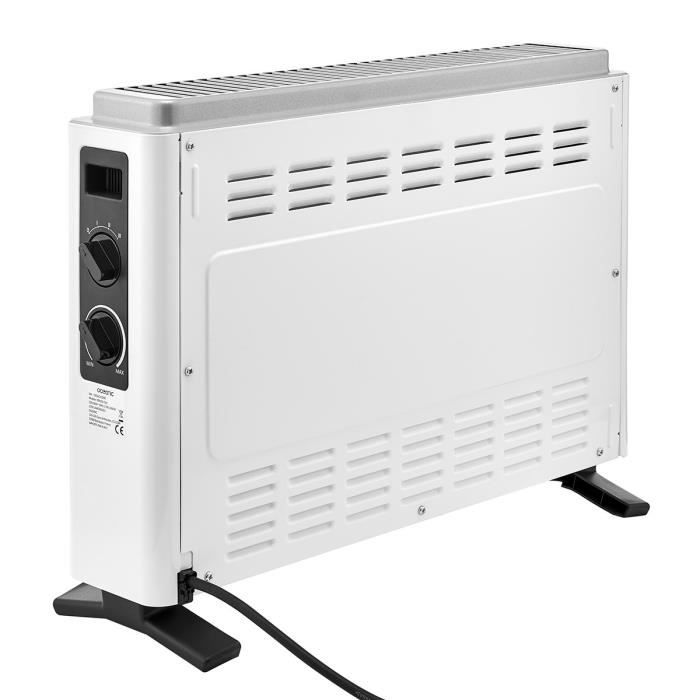 Electric convector heater 2000W OCEANIC - 3 powers - Mobile - White