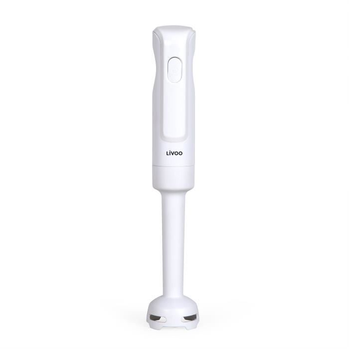 Hand blender - LIVOO - 300 W - 2 stainless steel blades - 1 speed - White