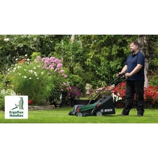 Bosch UniversalRotak 37-550 Lawn Mower - with 2 x 4.0 Ah Batteries and Charger