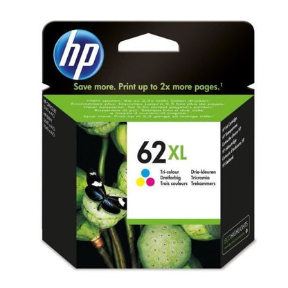 HP 62XL Genuine Large Capacity Three-Color Ink Cartridge for HP Envy 5540/5640/7640 (C2P07AE)