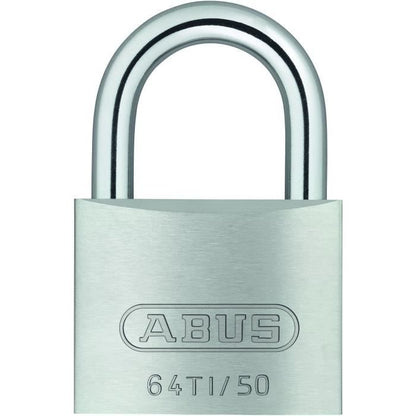 Padlock - ABUS - 64TI/50 Titalium - Aluminum body - Paracentric key - Medium theft risk