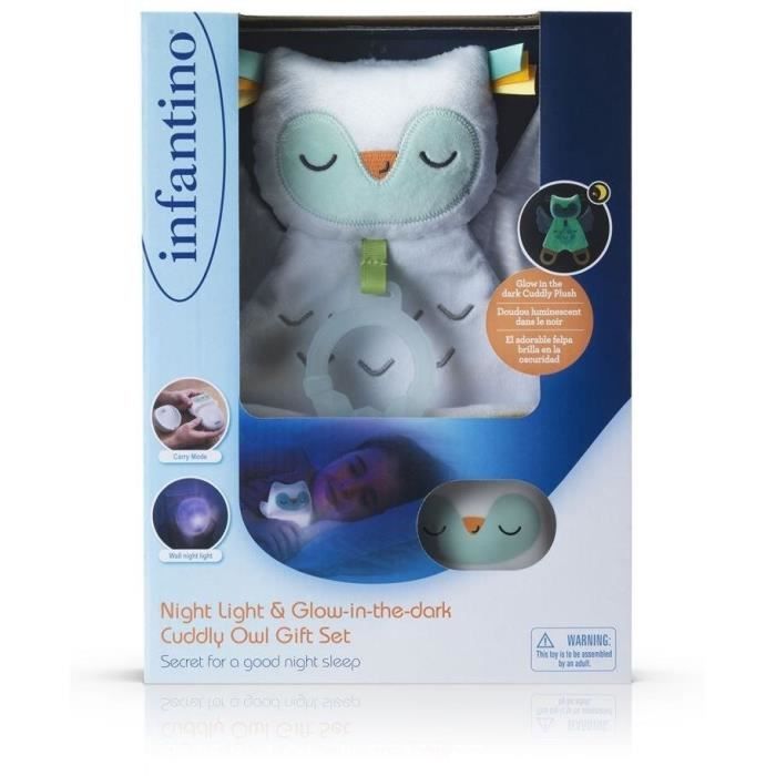 Gift box - INFANTINO - 302036 - Night light and luminescent plush owl