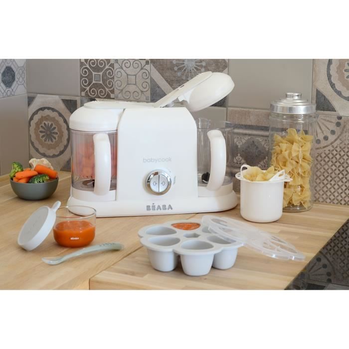 BEABA Babycook Duo Baby Robot White & Silver