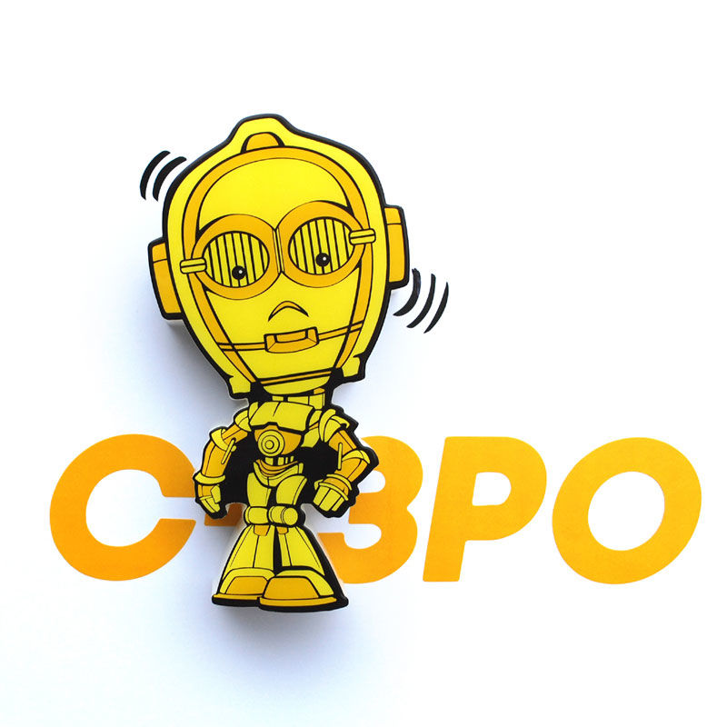 Star Wars C-3PO 3D Light FX mini lamp