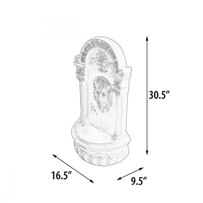 Terra Cotta Lion Hanging Wall Fountain