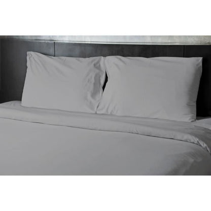 Flat sheet - HOME LINGE PASSION - 180 x 290 cm - 1 person - Light gray