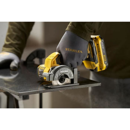 Mini Circular Saw - STANLEY FATMAX V20 - SFMCM300D2-QW - 75 mm Brushless - Lithium 18V - 2 Batteries 2Ah