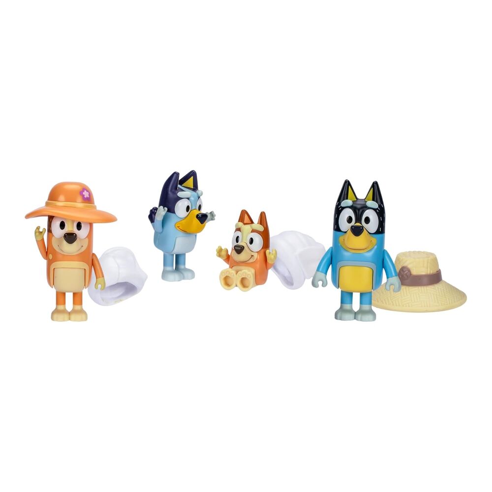 Bluey Family Trip pack 4 figures