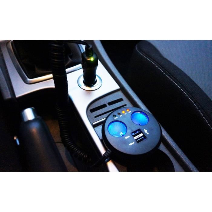 AUTO-T USB Cigarette Lighter Socket On Drink Holder 12 / 24V