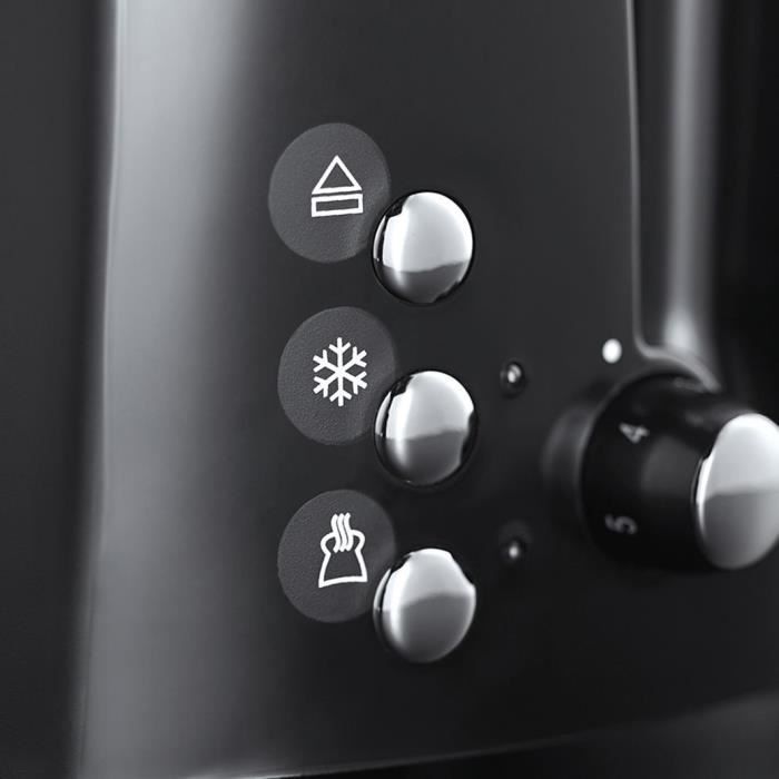 Russell Hobbs 22601-56 Toaster Grille-Pain Texture Large slots-Black