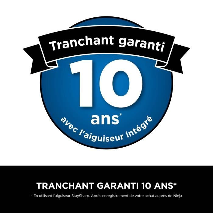 NINJA StaySharp 14-Piece Knife Set - Stainless Steel & Wooden Block - K62014EUUK