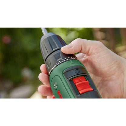 Bosch Home and Garden 06039D810D 18V 1.5Ah Li-Ion Cordless Impact Drill + 2 Batteries, + Charger,
