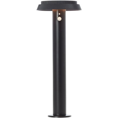 Outdoor bollard - BRILLIANT - ALVERO - LED and solar - Motion detector - Metal and plastic - 4 W - Black