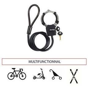 MASTER LOCK Key Lock Cable with Handcuff - 1 m