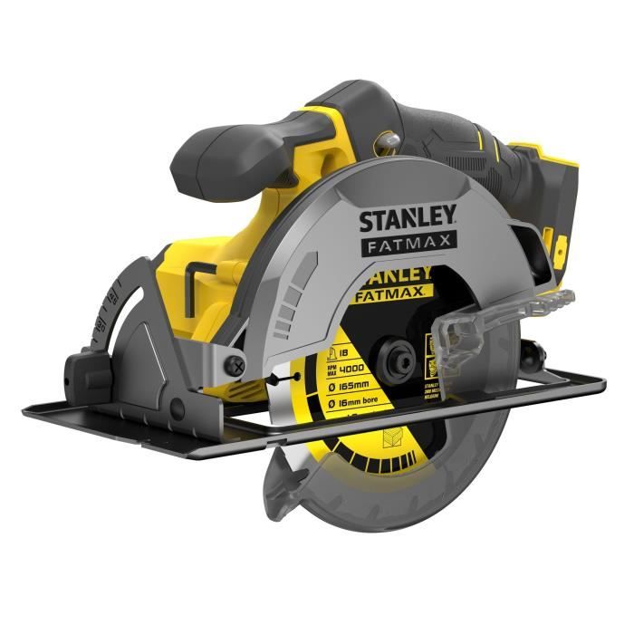 Circular Saw - STANLEY FATMAX V20 - SFMCS500B-XJ - 165 mm - Lithium 18V - Without Battery
