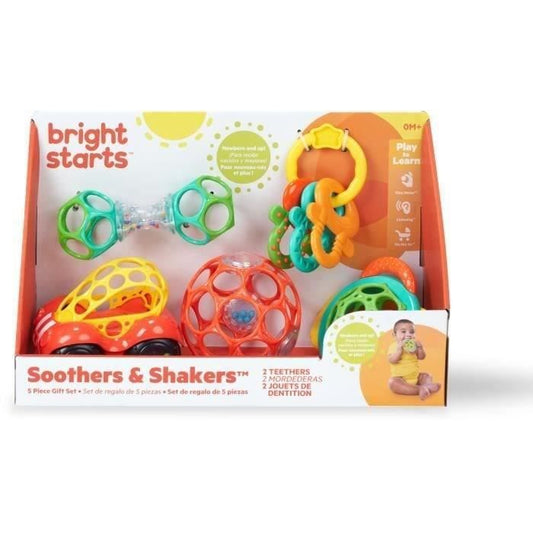 Bright Starts Set of Oball Hochet and Dentition Rings, 5 rooms, without BPA, 0-24 months
