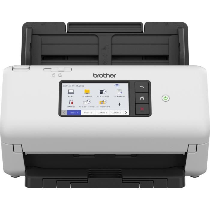 Scanner - BROTHER - ADS-4700 - Office Documents - Duplex - 40 ppm/80 ipm - Ethernet, Wi-Fi, Wi-Fi Direct - ADS4700WRE1