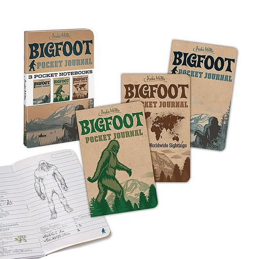 Bigfoot Pocket Journals: Set of 3 Notebooks