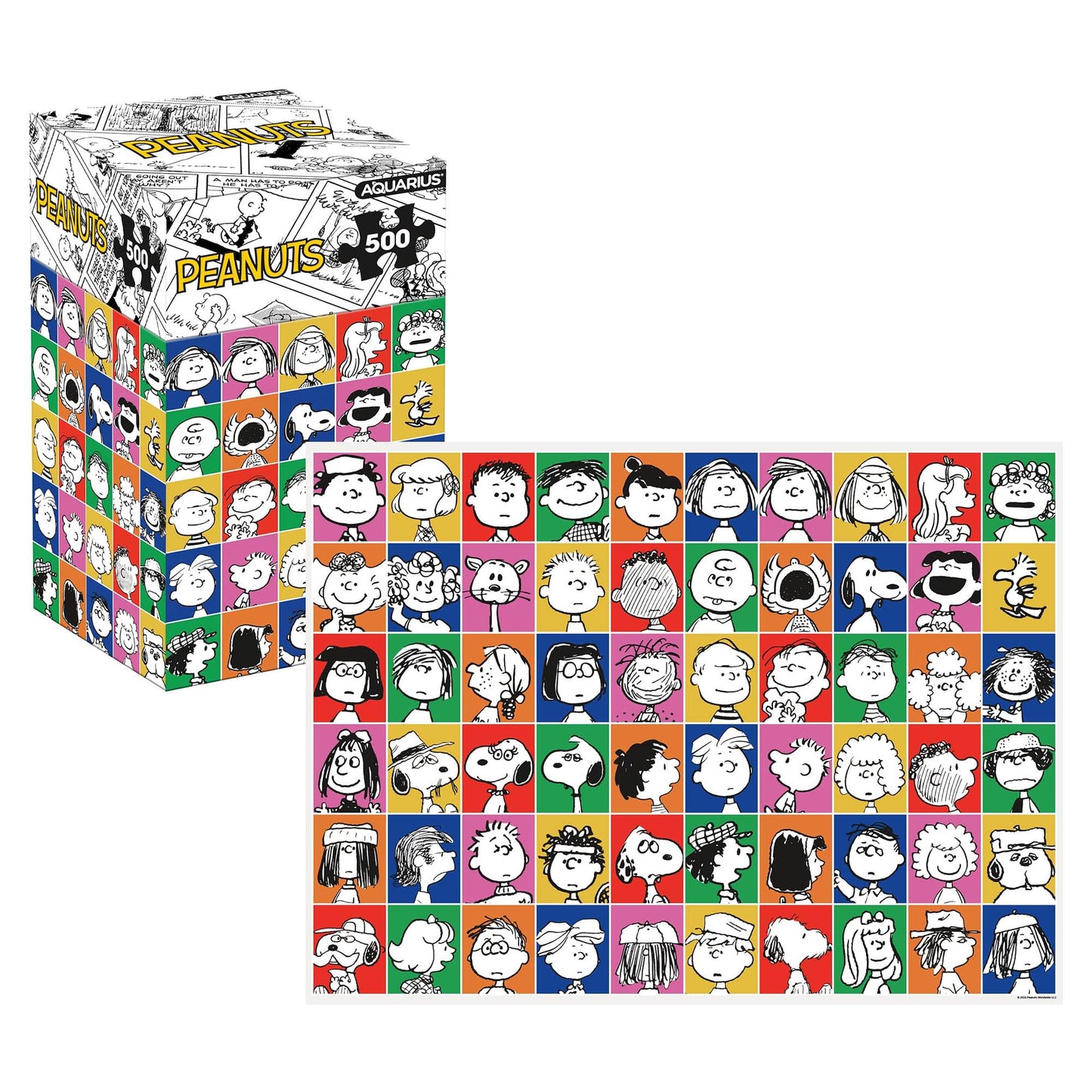 Peanuts Portraits 500 Piece Jigsaw Puzzle (Vertical Box)