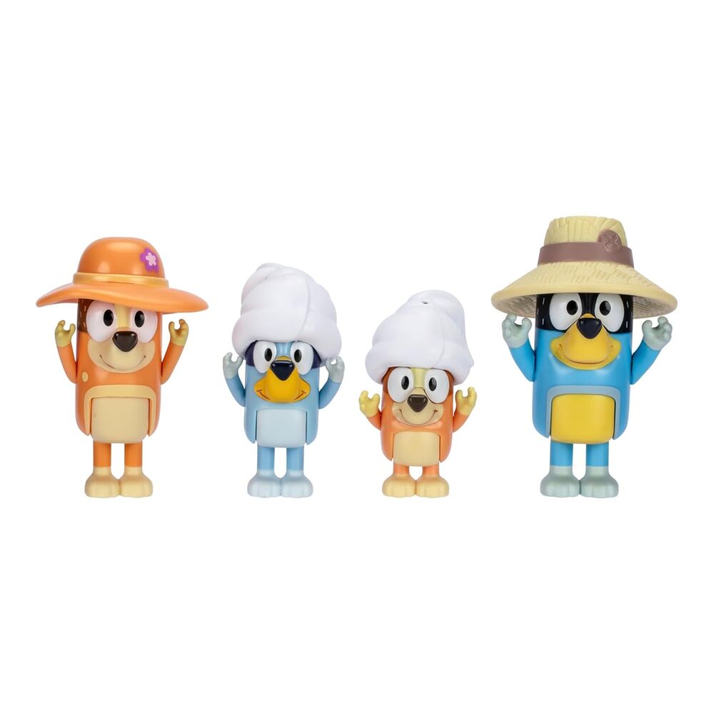 Bluey Family Trip pack 4 figures