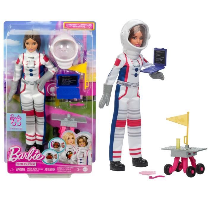 Barbie Astronaut Playset - Mattel - 65th Anniversary - 10 Accessories - Multicolor - Ages 3 and up