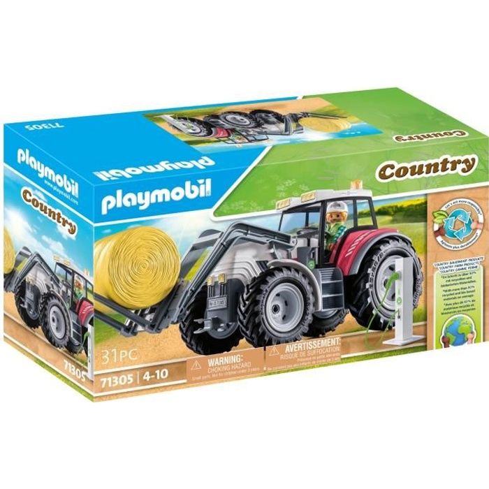 PLAYMOBIL 71305 Large electric tractor - Country La Ferme