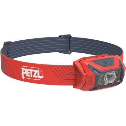 Headlamp - PETZL - ACTIK - Running / Trekking - 450 lumens - 3 AAA/LR03 batteries included - Red