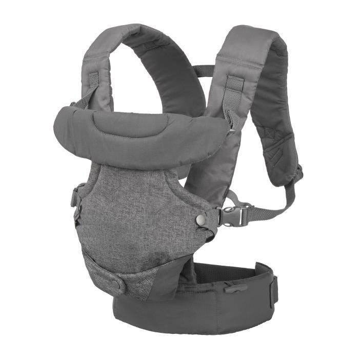 Baby carrier Flip ergonomic 4 in 1 gray - INFANTINO - Flip ergonomic 4 in 1 - Polyester - From 3.6 to 14.5 kg