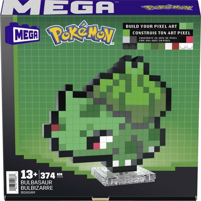 MEGA-Pokémon-Bulbizarre-Retro Building Set 374 pieces - MEGA Pokémon - HTH75