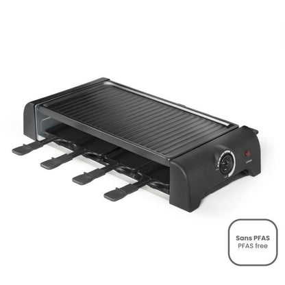 Raclette machine for 8 people - LIVOO - DOC312 - 1300W - 8 people - Removable non-stick grill tray - Adjustable thermostat