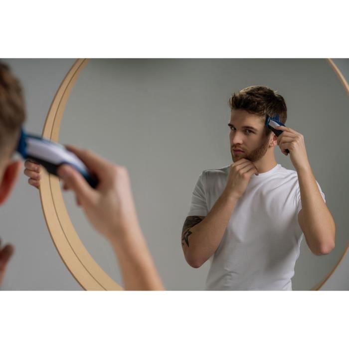 Hair clipper - WAHL - COLOR PRO CORDLESS - 3.5 W - 8 combs - Autonomy: 60 min - Blue / Grey