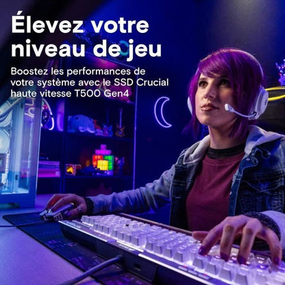 CRUCIAL - CT2000T500SSD5 - Internal SSD - 2TB - M.2 - HEATSINK