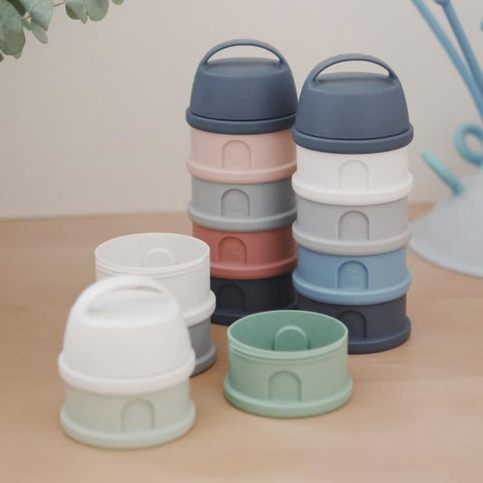 Beaba, dosser box, 4 compartments, mineral Gray / Blue