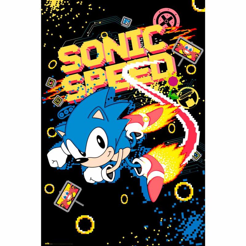 Sonic the Hedgehog Speed Sega poster