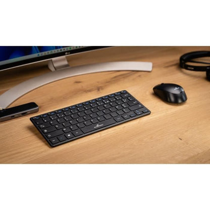 Keyboard and wireless mouse pack - Bluestork - Pack -Mini/FR - Ultra Compact - Black