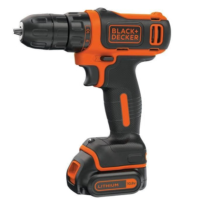 BLACK & DECKER Cordless screwdriver with 2 batteries and a 10.8 V box