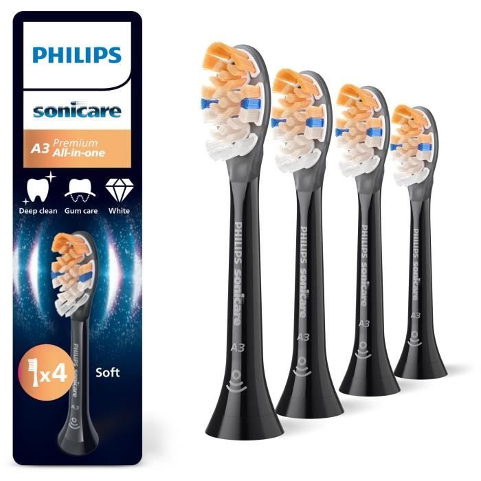 Pack of 4 brush heads - PHILIPS - HX9094/88 - A3 black
