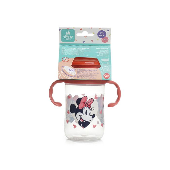 360 DEGREE TRAINING CUP - 360 training cup with lid MINNIE