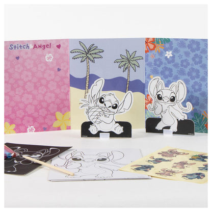 Disney Stitch Colouring bag set