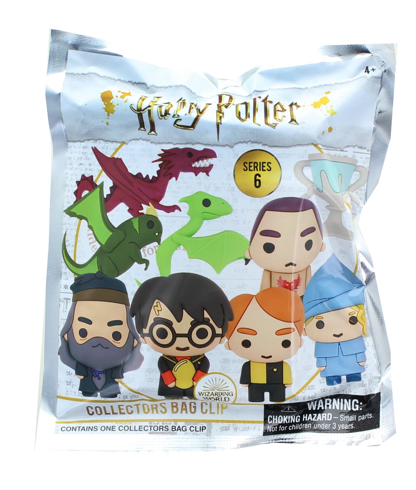 Harry Potter Series 6 Blind Bagged 3D Foam Figural Bag Clip | 1 Random