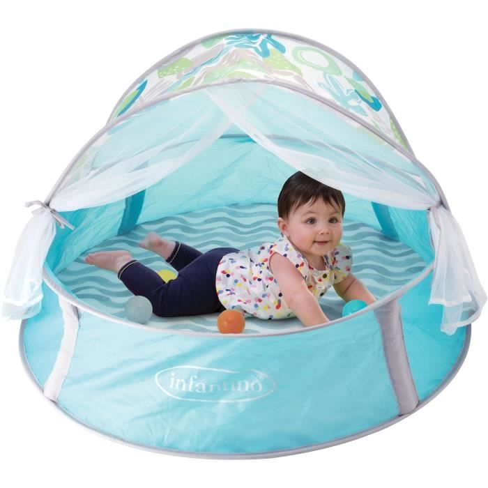 3-in-1 evolving ball pit with anti-UV canopy and mosquito net - INFANTINO - 303127