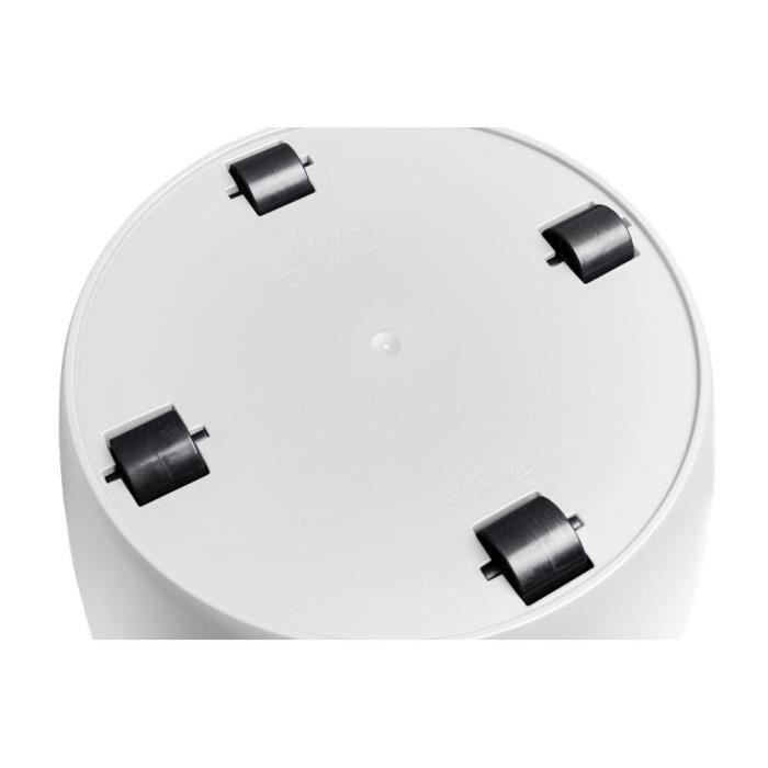 ELHO Brussels Wheels 47 round flower pot - White - Ø 47 x H 44 cm - interior - 100% recycled