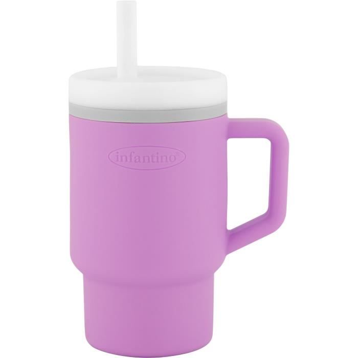 My first cup - INFANTINO - Silicone - Lilac mauve