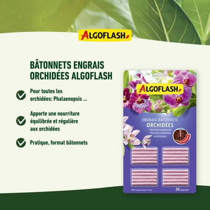 Algoflash - Orchid fertilizer sticks 20 sticks
