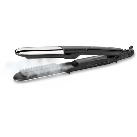BaByliss ST496E - BaByliss Steam shine steam straightener - 5 temperatures up to 230 ° C - Ionic function - 39 mm ceramic plates