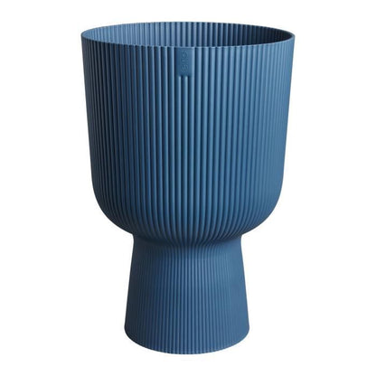 Flower pot - Elho - Vibes Fold Coupe - Blue - L 30 x W 29.5 x H 45 cm - Indoor - 100% recycled