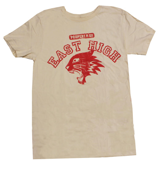 High School Musical East High Adult Tan T-Shirt | Medium