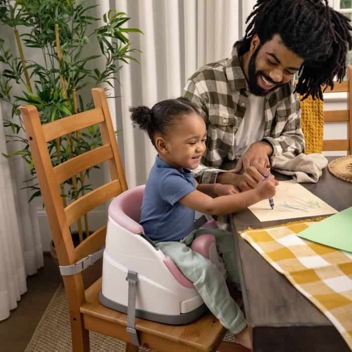 INGENUITY 2-in-1 booster seat with integrated storage tray, peony, from 6 months